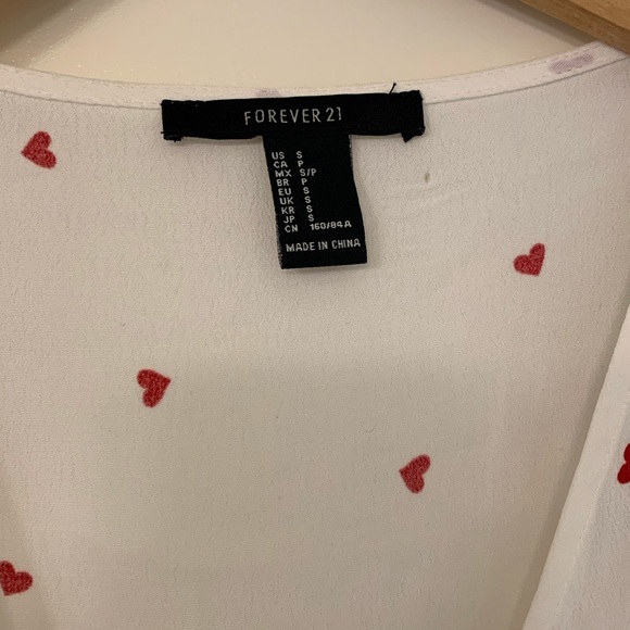 SOLD🖤FOREVER 21 〰️ HEART WRAP DRESS ❤️ - Picture 7 of 8